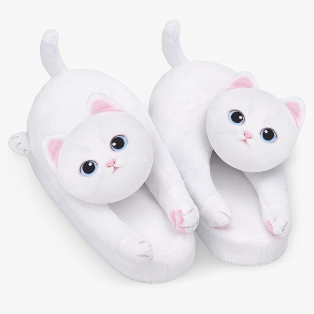 Brand New in Box Cute Memory Foam Cat Slippers